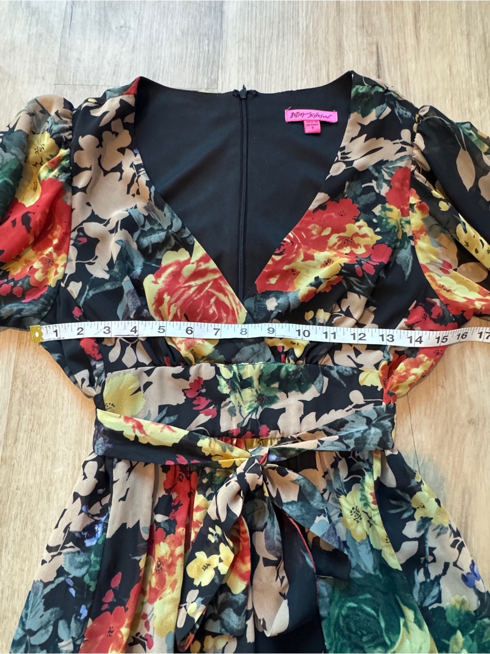 Betsey Johnson Fairy Floral Flutter Sleeve Dress sz 8 - Picture 4 of 10